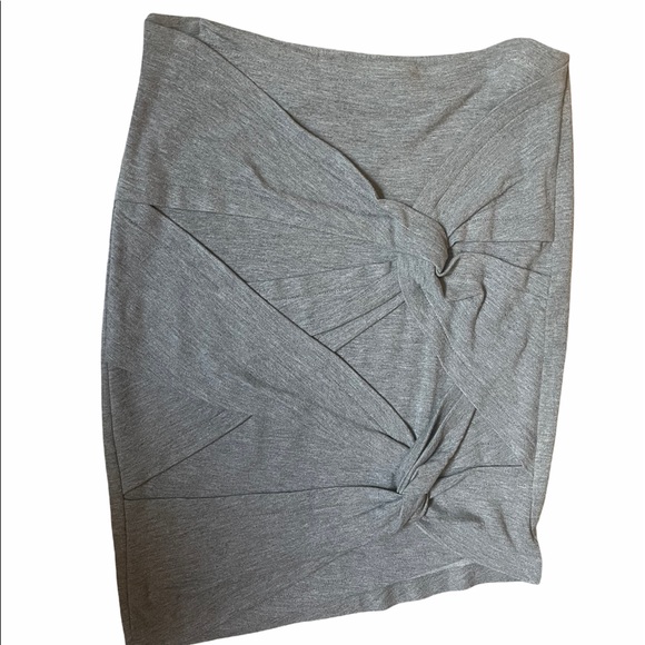 Robert Rodriguez Asymmetrical Twist Knot Pencil Mini Skirt - Picture 9 of 9